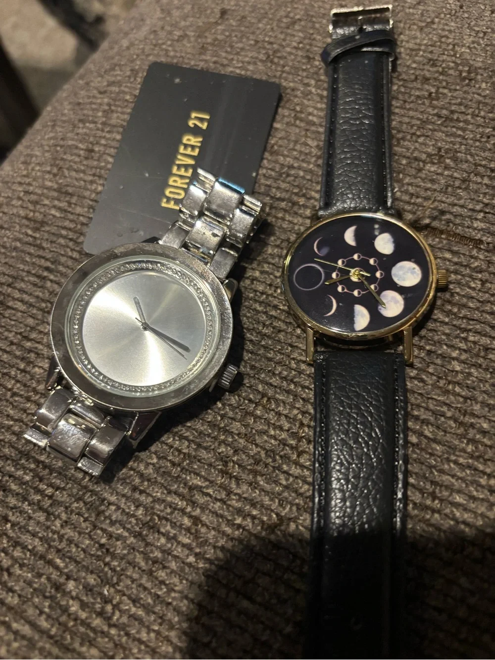 ⭐️Lot of 2 Fashion Watches Forever 21 & Moon Phase NEW